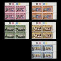 Delcampe - Pitcairn Islands 1990 (MNH) Postage Stamps Anniversary Traffic Light/plate Blocks - Pitcairn