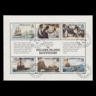 Delcampe - Pitcairn Islands 1989 (Used) Bicentenary Of Settlement Sheetlet - Pitcairn