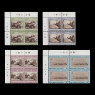 Delcampe - Pitcairn Islands 1987 (MNH) Nineteenth Century Paintings Traffic Light/plate Blocks - Pitcairn