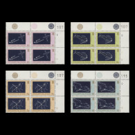 Delcampe - Pitcairn Islands 1984 (MNH) Night Sky Traffic Light/plate Blocks - Pitcairninsel