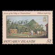 Delcampe - Pitcairn Islands 1985 (Variety) $2 A View Of The Village With Incorrect '1835' Year - Pitcairninsel