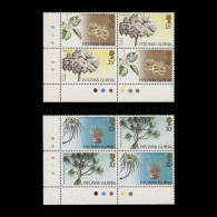 Delcampe - Pitcairn Islands 1983 (MNH) Trees Traffic Light/plate 1B Blocks - Pitcairninsel
