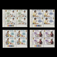 Delcampe - Pitcairn Islands 1983 (MNH) Commonwealth Day Plate 1B Blocks - Pitcairninsel