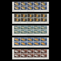 Delcampe - Pitcairn Islands 1984-88 (MNH) Fishes Imprint/traffic Light/plate Blocks - Pitcairninsel