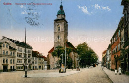 Delcampe - Gotha  Thueringen Neumarkt Und Margaretenkirche - Gotha