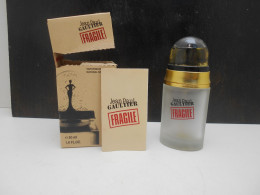 Delcampe - Flacon  Parfum   Vide " Fragile " Jean Paul Gaultier 50 Ml Eau De Toilette - Flacons (vides)