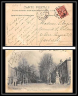 Delcampe - 04635 Carte Postale (postcard) Cours Mirabeau Bouches Du Rhone Gare De Rognac Ferroviaire N°129 Pour Marseille 1904 - Bahnpost