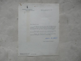 Delcampe - RARE - JACQUES BREL : Lettre Tapuscrite Du Comte Antoine Du Chastel Adressée à Jacques BREL - Chambre De Commerce Belge - Documents Historiques
