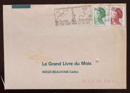 Delcampe - FRANCE Statue De La Liberté. Flamme Temporaire CENTENAIRE DE L'OEUVRE DE BARTHOLDI. St Cyr Sur Mer 1986 - Autres & Non Classés