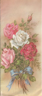 Delcampe - H - CARTE FANTAISIE GAUFFREE A SYSTEME POP UP . JOLIE BOUQUET DE ROSES . ESP 1190  . SCAN - Mechanical
