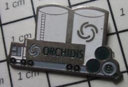 Delcampe - Pin1015c  MARQUE ORCHIDIS CAMION ROUTIER DEUX GROS RESERVOIRS Par IDEAL CONCEPTION - Marcas Registradas