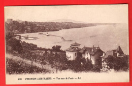 Delcampe - QF-04 Thonon-les-Bains Vue Sur Le Port.  LL 135  NC  Sepia - Thonon-les-Bains