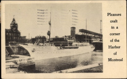 Delcampe - CPA Montreal Québec Kanada, Pleasure Craft In A Corner Of The Harbor - Sonstige & Ohne Zuordnung