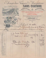 Delcampe - Manufacture De Maroquinerie - SANS COUTURE à Belley ( Ain 01 ) - 1912 - Pas Carte Postale - - Belley