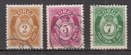 Delcampe - Norvège 169 + 171 + 172 ° - Usados