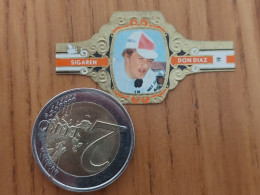 Delcampe - Bague De Cigare "SIGAREN DON DIAZ - PRESTATIONS EXCEPTIONNELLES DU CYCLISME 1974 - MAERTENS F - N°19" - Bagues De Cigares
