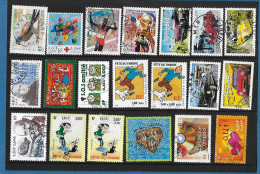 Delcampe - Petit Lot De Timbres Oblitérés, Vendus En L'état - Années 2000/01 - Gebraucht