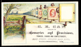 Delcampe - Vertreterkarte Damariscotta /Me., G. E. Gay, Dealer In Grocieries And Provisions, Main Street - Non Classés