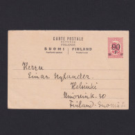 Delcampe - FINLAND 1921, Mi #P52b, Postcard To Helsinki - Briefe U. Dokumente