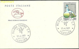 Delcampe - Italy 1981 Mi 1744 FDC (FDC ZE2 ITA1744b) - Handicaps
