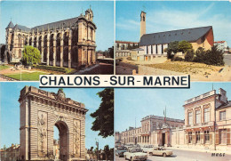 Delcampe - CHALONS SUR MARNE La Cathedrale Eglise St Antoine Porte Ste Croix La Prefecture 26(scan Recto-verso) MA879 - Châlons-sur-Marne