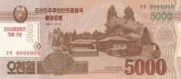 Delcampe - COREE DU NORD - SPECIMEN N° De Série 0000000 - Billet De 5000 WON 2013 - UNC - (3 ème Modèle) - Corée Du Nord