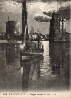 Delcampe - CPA La Rochelle Barque Sortant Du Port Bateau - La Rochelle