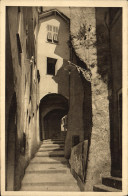 Delcampe - CPA Cap Martin Et Roquebrune Rue De Chateau - Roquebrune-Cap-Martin