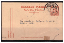 Delcampe - 1942 MÉXICO MONUMENT TO THE REVOLUTION, POSTCARD, POSTAL STATIONARY, CIRCULATED De Cd, Chihuahua A La Cd. MADERA Ch. - México