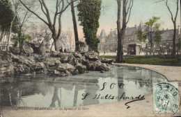 Delcampe - CPA Beauvais Le Square Et La Gare - Beauvais