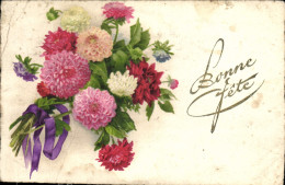 Delcampe - CPA Bonne Fete Fleurs - Souvenir De...