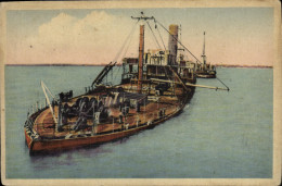 Delcampe - CPA Saint Aubin Sur Mer Cargos De Debarquement Militaria - Saint Aubin