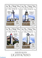 Delcampe - Solomon Islands 2013 Lighthouses 4v M/s, Mint NH, Various - Lighthouses & Safety At Sea - Lighthouses