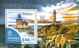 Delcampe - Solomon Islands 2015 Lighthouses S/s, Mint NH, Various - Lighthouses & Safety At Sea - Lighthouses