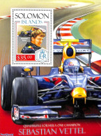 Delcampe - Solomon Islands 2013 Sebastian Vettel S/s, Mint NH, Sport - Autosports - Isole Salomone (1978-...)