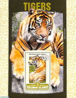 Delcampe - Solomon Islands 2016 Tigers S/s, Mint NH, Nature - Cat Family - Isole Salomone (1978-...)