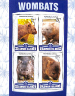 Delcampe - Solomon Islands 2016 Wombats 4v M/s, Mint NH, Nature - Animals (others & Mixed) - Isole Salomone (1978-...)