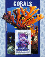 Delcampe - Solomon Islands 2016 Corals S/s, Mint NH, Nature - Corals - Isole Salomone (1978-...)