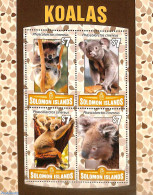 Delcampe - Solomon Islands 2016 Koalas 4v M/s, Mint NH, Nature - Animals (others & Mixed) - Isole Salomone (1978-...)