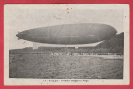 Delcampe - Le " Belgique " , Premier Dirigeable Belge / Premier Vol En 1908   ( Voir Verso ) - Zeppeline