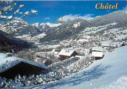 Delcampe - Carte Postale - 74 - Chatel - Station Des Portes Du Soleil - Hiver - Neige - Flamme Postale - CPM - Voir Scans Recto-Ver - Châtel