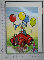Delcampe - Walt Disney Donald Duck En Voiture Montgolfière Volante Balloon Flying Car - Autres & Non Classés