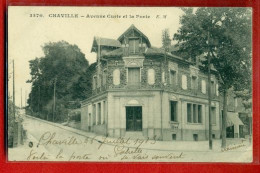 Delcampe - 3145 - CHAVILLE - AVENUE CURIE ET LA POSTE - Chaville