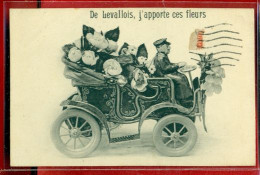 Delcampe - 3039 - LEVALLOIS PERRET - DE... J'APPORTE CES FLEURS - Levallois Perret