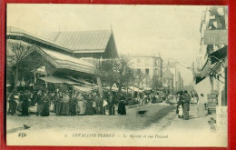 Delcampe - 3030 - LEVALLOIS PERRET - LE MARCHE ET LA RUE PECCARD - Levallois Perret