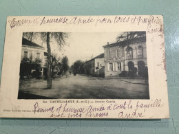 Delcampe - CASTELJALOUX - Avenue Carcin - Grand Hôtel - Casteljaloux