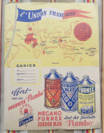 Delcampe - Ancien Protege Cahier D'Ecole PUBLICITAIRE  Produits FLAMBO Union Francaise - Coberturas De Libros