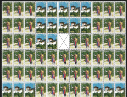 Delcampe - ● BHUTAN 2006 ֍ EUROPA ֍ Arciere + Fortezza Monastero ● N. 1800 / 801 ● Blocco Di 65 Valori ● Cat. 902 € ● SOLO Al 5% ● - Bhután