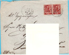 Delcampe - SPRG028 ITALIA STORIA POSTALE EFFIGIE DI V.E. COPPIA - Marcophilia