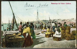 Delcampe - Portugal, 1917, Lisboa Descarga De Peixe - Lisboa